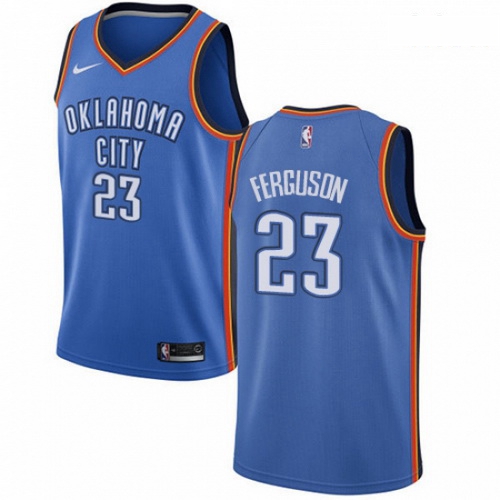 Mens Nike Oklahoma City Thunder 23 Terrance Ferguson Swingman Royal Blue Road NBA Jersey Icon Editio