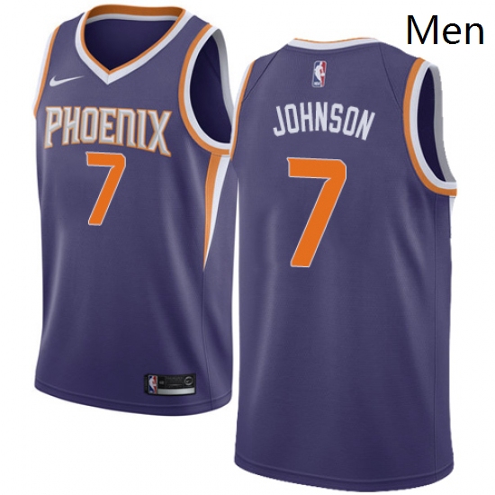 Mens Nike Phoenix Suns 7 Kevin Johnson Swingman Purple Road NBA Jersey Icon Edition