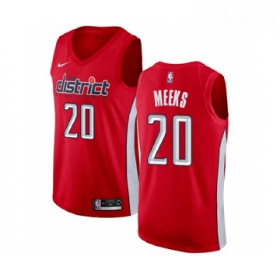 Mens Nike Washington Wizards 20 Jodie Meeks Red Swingman Jersey Earned Edition