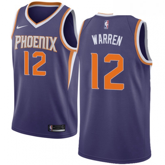 Mens Nike Phoenix Suns 12 TJ Warren Swingman Purple Road NBA Jer