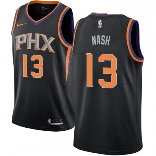 Mens Nike Phoenix Suns 13 Steve Nash Swingman Black Alternate NB