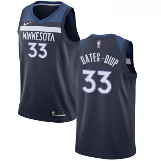 Mens Nike Minnesota Timberwolves 33 Keita Bates Diop Swingman Na