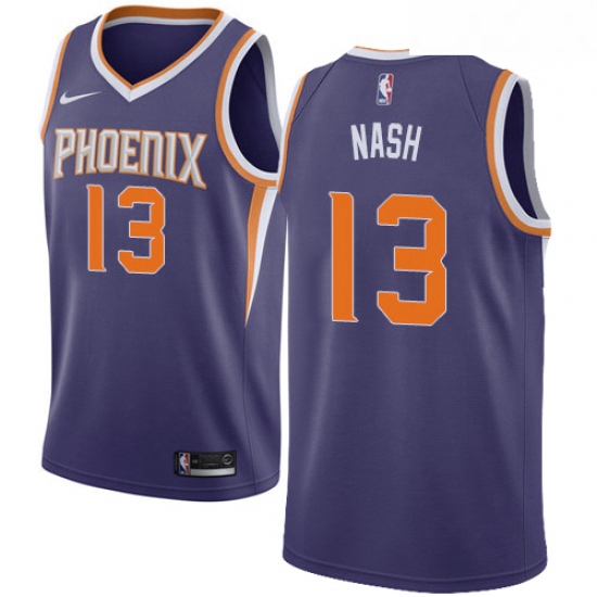 Mens Nike Phoenix Suns 13 Steve Nash Swingman Purple Road NBA Jersey Icon Edition