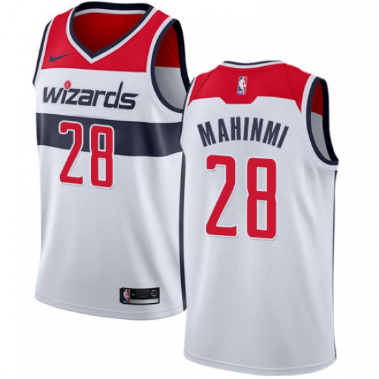 Mens Nike Washington Wizards 28 Ian Mahinmi Swingman White Home 