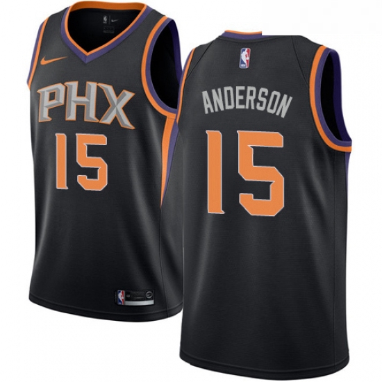 Mens Nike Phoenix Suns 15 Ryan Anderson Swingman Black NBA Jerse