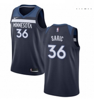 Mens Nike Minnesota Timberwolves 36 Dario Saric Swingman Navy Bl