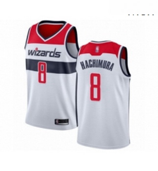 Mens Washington Wizards 8 Rui Hachimura Authentic White Basketba