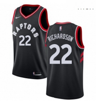 Mens Nike Toronto Raptors 22 Malachi Richardson Authentic Black 