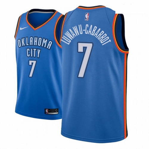 Men NBA 2018 19 Oklahoma City Thunder 7 Timothe Luwawu Cabarrot Icon Edition Blue Jersey