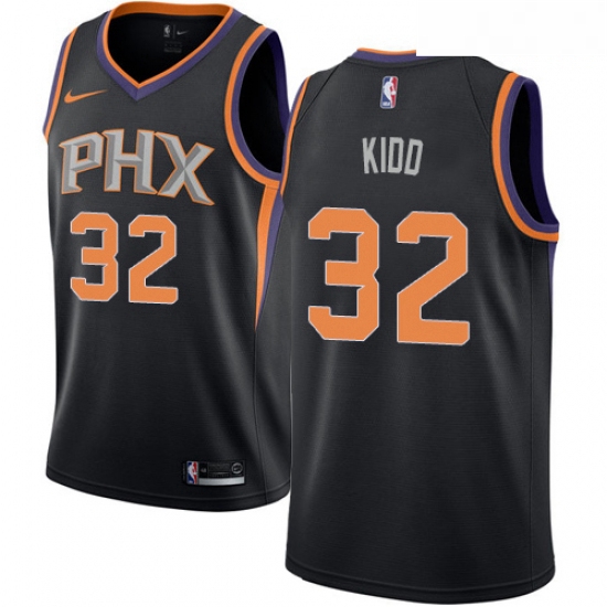Mens Nike Phoenix Suns 32 Jason Kidd Swingman Black Alternate NB