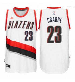 Portland Trail Blazers 23 Allen Crabbe New Swingman Home White Jersey