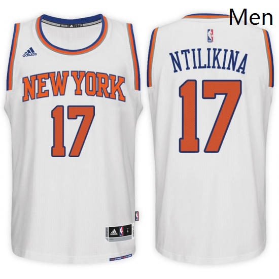 New York Knicks 17 Frank Ntilikina Home White New Swingman Stitched NBA Jersey