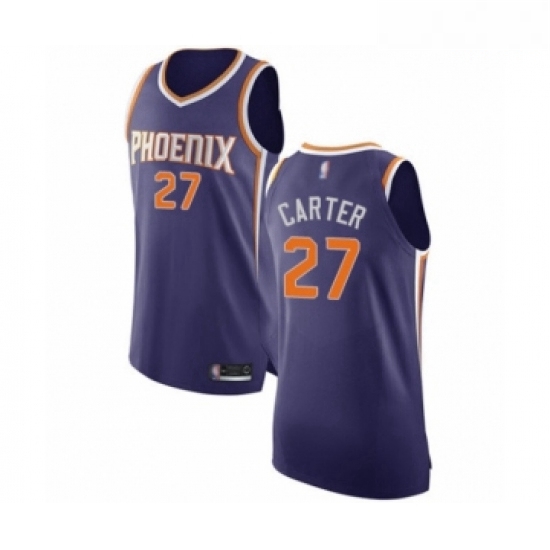 Mens Phoenix Suns 27 Jevon Carter Authentic Purple Basketball Jersey Icon Edition