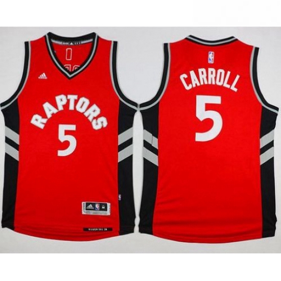 Raptors 5 DeMarre Carroll Red Stitched NBA Jersey