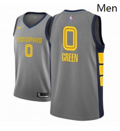 Men NBA 2018 19 Memphis Grizzlies 0 JaMychal Green City Edition Gray Jersey