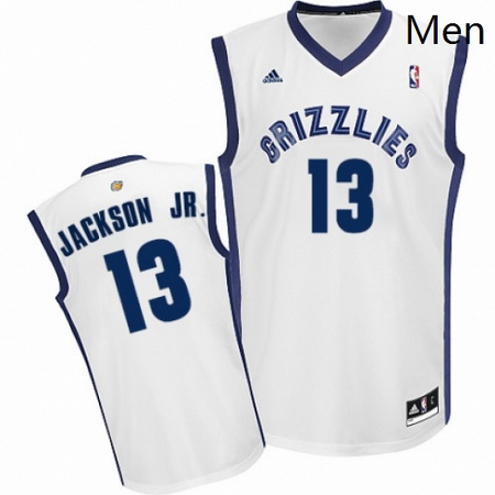 Mens Adidas Memphis Grizzlies 13 Jaren Jackson Jr Swingman White