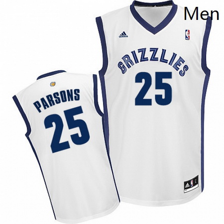 Mens Adidas Memphis Grizzlies 25 Chandler Parsons Swingman White Home NBA Jersey