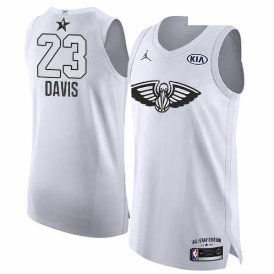 Mens Nike Jordan New Orleans Pelicans 23 Anthony Davis Authentic