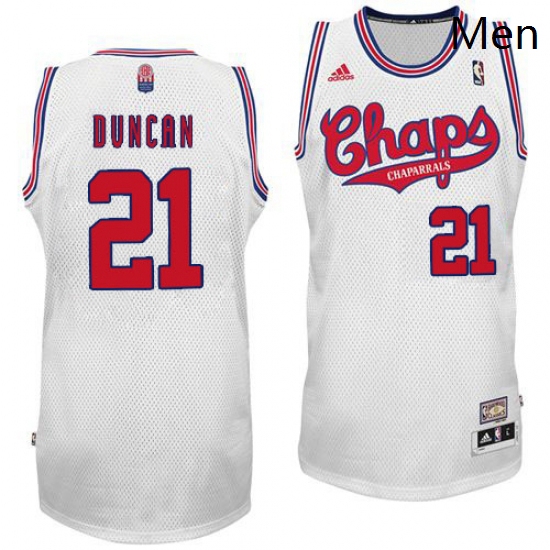 Mens Adidas San Antonio Spurs 21 Tim Duncan Swingman White Latin Nights NBA Jersey