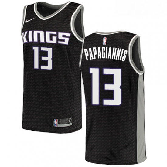 Mens Nike Sacramento Kings 13 Georgios Papagiannis Swingman Blac