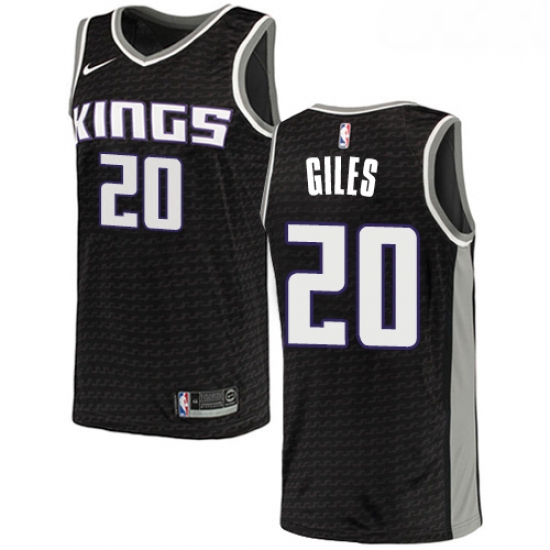 Mens Nike Sacramento Kings 20 Harry Giles Swingman Black NBA Jer