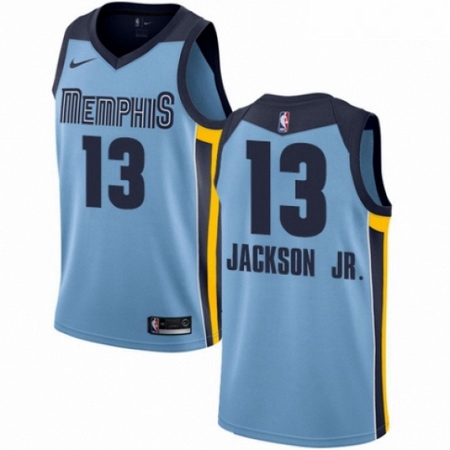 Mens Nike Memphis Grizzlies 13 Jaren Jackson Jr Swingman Light B