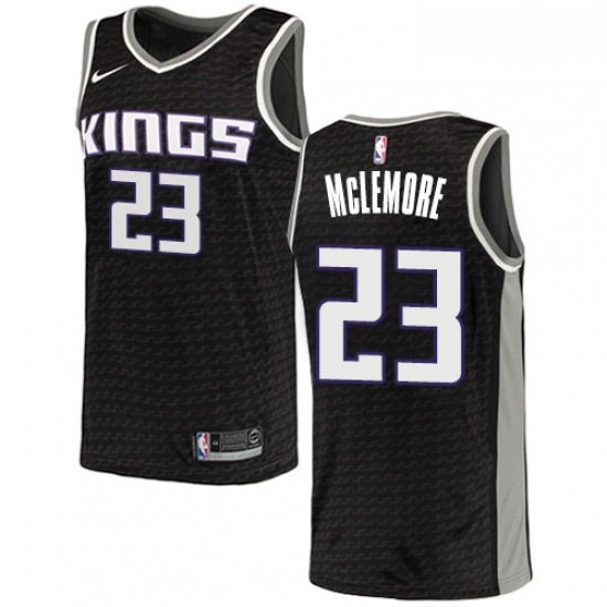 Mens Nike Sacramento Kings 23 Ben McLemore Swingman Black NBA Je