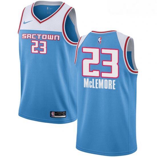 Mens Nike Sacramento Kings 23 Ben McLemore Swingman Blue NBA Jer