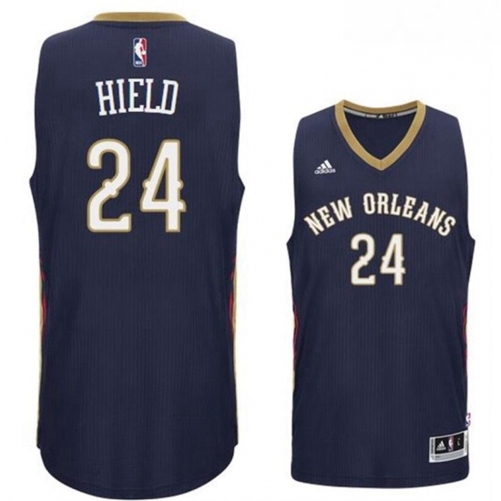 New Orleans Pelicans 24 Buddy Heild 2016 Road Navy New Swingman Jersey