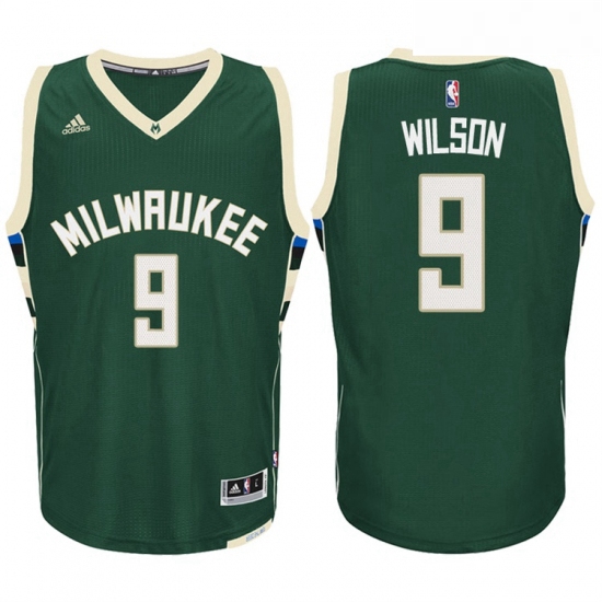 Milwaukee Bucks 9 D J Wilson Road Green New Swingman Stitched NBA Jersey