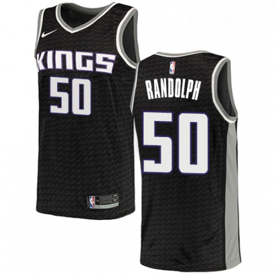 Mens Nike Sacramento Kings 50 Zach Randolph Swingman Black NBA Jersey Statement Edition