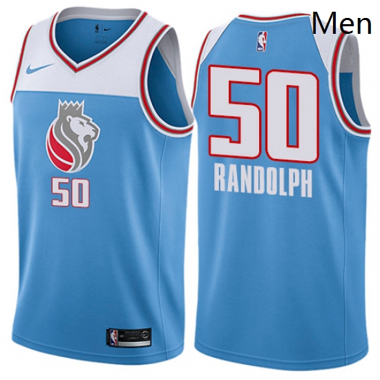 Mens Nike Sacramento Kings 50 Zach Randolph Swingman Blue NBA Jersey City Edition