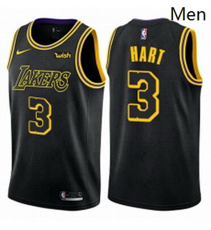 Mens Nike Los Angeles Lakers 3 Josh Hart Swingman Black City Edition NBA Jersey