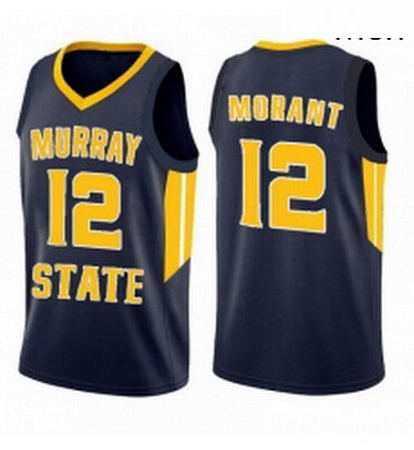 Murray State Racers 12 Ja Morant Jersey Basketball Black