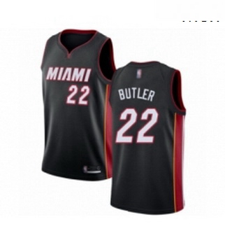 Mens Miami Heat 22 Jimmy Butler Authentic Black Fashion Hardwood Classics Basketball Jersey