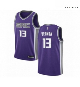 Mens Sacramento Kings 13 Dewayne Dedmon Authentic Purple Basketball Jersey Icon Edition