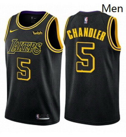 Mens Nike Los Angeles Lakers 5 Tyson Chandler Swingman Black City Edition NBA Jersey