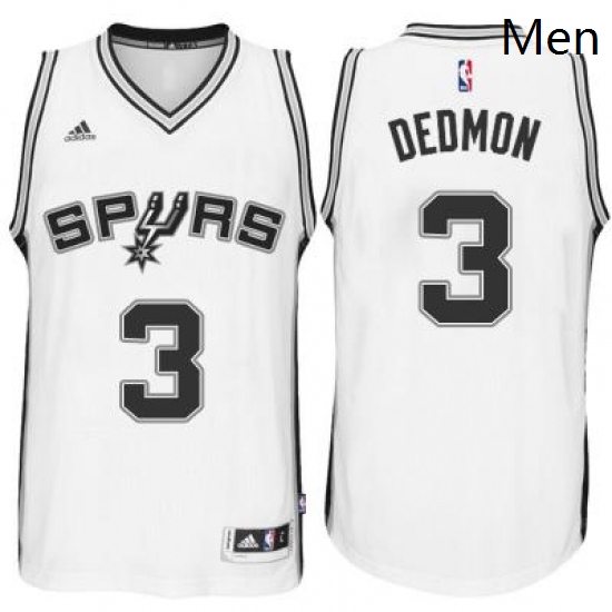 Mens San Antonio Spurs 3 Dewayne Dedmon adidas White Player Swingma Jersey