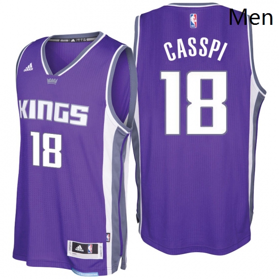 Sacramento Kings 18 Omri Casspi 2016 17 Seasons Purple Road New Swingman Jersey