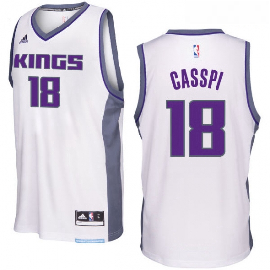 Sacramento Kings 18 Omri Casspi 2016 17 Seasons White Home New Swingman Jersey