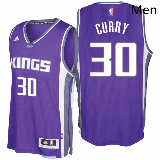 Sacramento Kings 30 Seth Curry 2016 17 Seasons Purple Road New Swingman Jersey