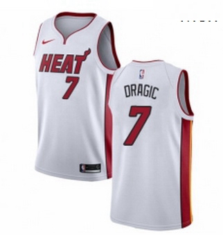 Mens Nike Miami Heat 7 Goran Dragic Swingman NBA Jersey Association Edition