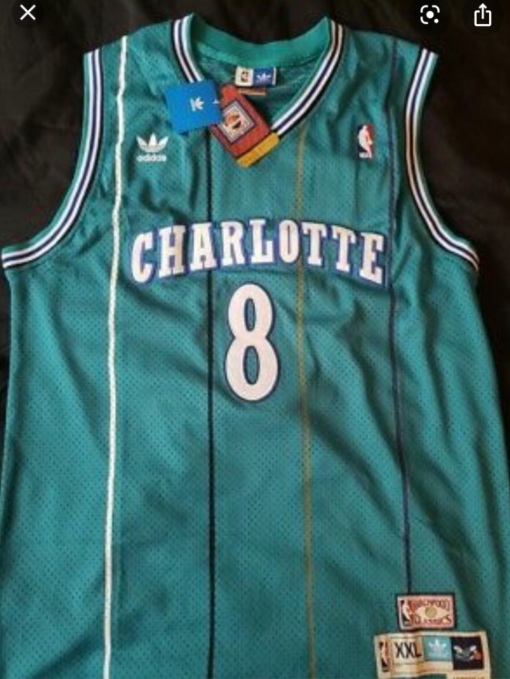 Charlotte 8 Kobe Bryant Teal Throwback Jersey