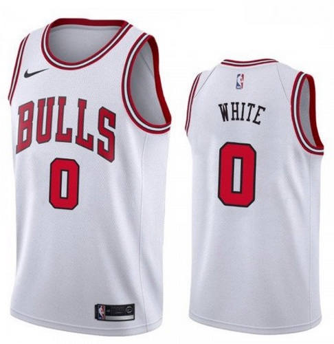 2019 NBA Draft Chicago Bulls #0 Coby White White color Jersey