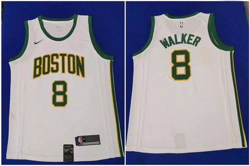 Celtics 8 Kemba Walker White City Edition Nike Swingman Jersey