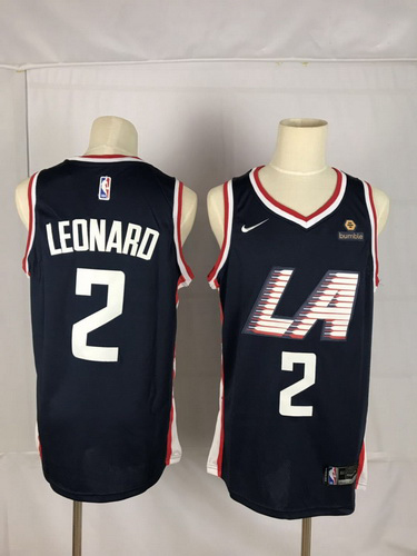 Clippers 2 Kawhi Leonard Black City Edition Nike Swingman Jersey