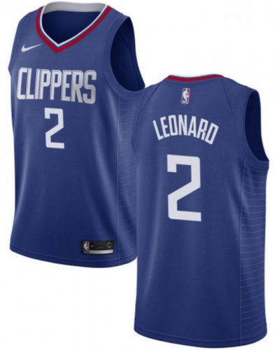 Clippers 2 Kawhi Leonard Blue Nike Swingman Jersey