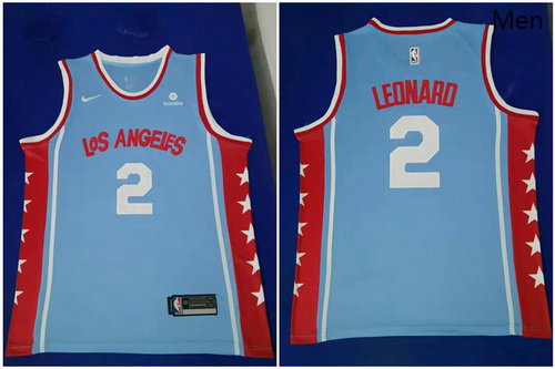 Clippers 2 Kawhi Leonard Light Blue Nike Swingman Jersey