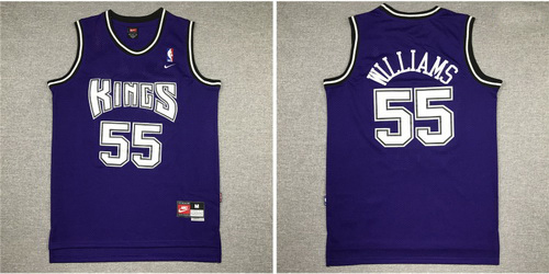 Kings 55 Jason Williams Purple Nike Swingman Jersey