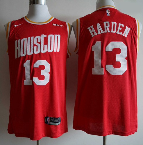 Rockets 13 James Harden Red Nike Retro Swingman Jersey